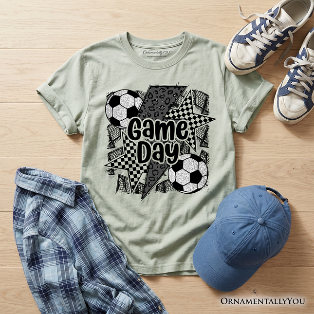 Kids Soccer Game Day T-Shirt, Coquette Sports Youth Tee - Dashing Nova
