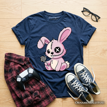 Kids Pink Zombies Bunny Cute T-Shirt, Cute Gothic Youth Halloween Tee - Dashing Nova