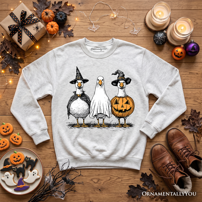 Haunting Honkers Goose Sweatshirt, Funny Halloween Costumes Sweater - Dashing Nova