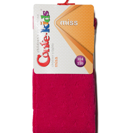 #7С-80СП(404) - Miss Conte-Kids Openwork Cotton Tights For Girls 2yr.-4yr.