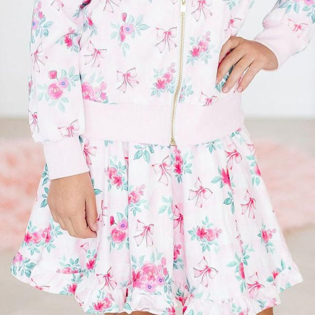 Gingham Bows Ruffle Twirl Skort - Dashing Nova