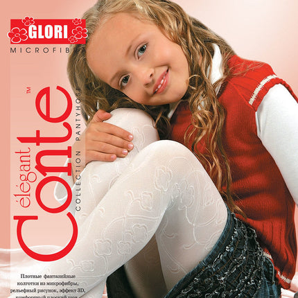 Conte Glori 60 Den - Fantasy Opaque 3D Effect Tights For Girls - 4yr. (8С-100СП)