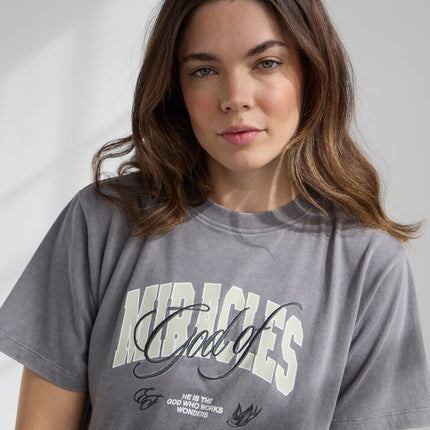 God of Miracles Cropped Women's Tee