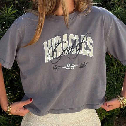 God of Miracles Cropped Women's Tee