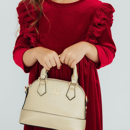 SALE Gold Metallic Girl's Crossbody Purse