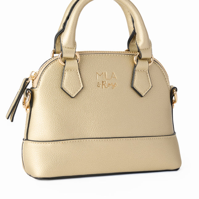 SALE Gold Metallic Girl's Crossbody Purse - Dashing Nova