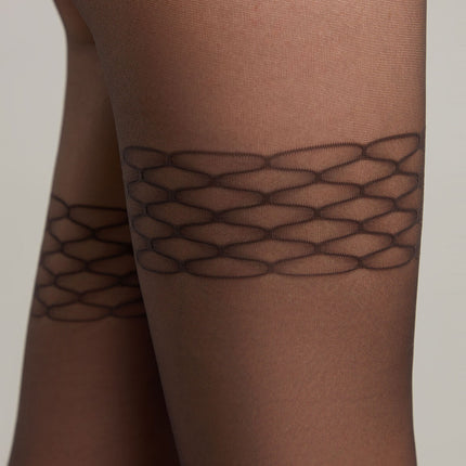 Conte Versale 20 Den - Fantasy Women's Tights with Openwork Stockings Imitation (21С-92СП)