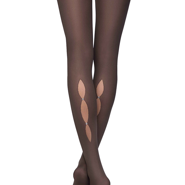 Conte Magic 50 Den - Fantasy Women's Tights with rhinestones and "droplet" pattern (16С-132СП)