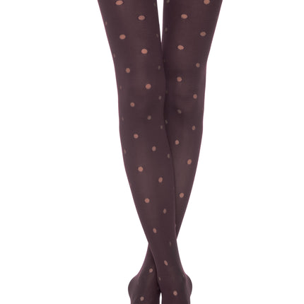 Conte Enjoy 50 Den - Fantasy Opaque Women's Tights with Sheer Polka Dots (19S-241SP)