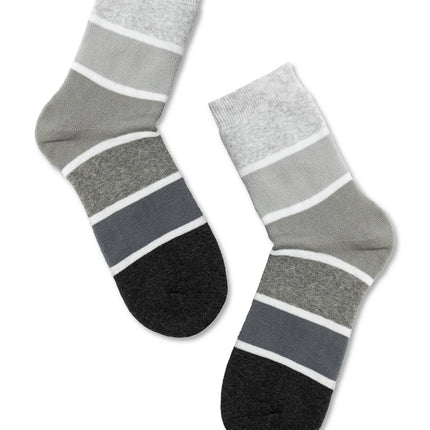 Conte Comfort #7S-47SP(212) - 1 pair Cotton Striped Terry Women's Socks