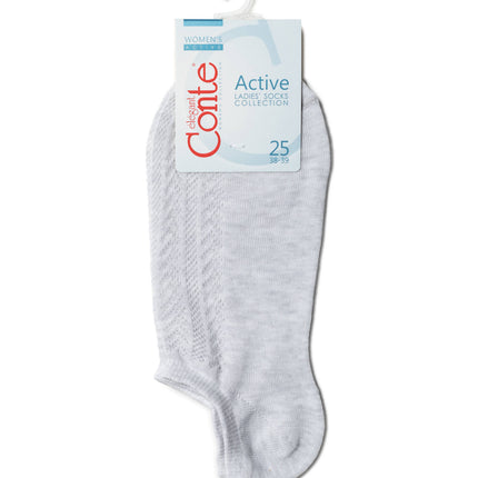 Conte Active #19S-185SP(179) - 1 pair Openwork Cotton Women's Socks