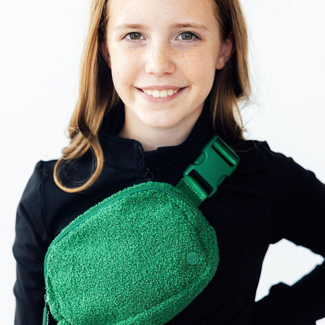 Green Fleece Belt Bag - Dashing Nova