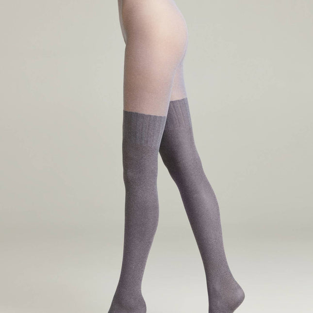 Conte Erica 20/60 Den - Fantasy Opaque Women's Tights with Imitation Mélange Golfs (12S-7SP) - Dashing Nova