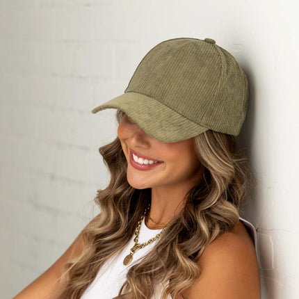 Corduroy Boyfriend Ball Cap