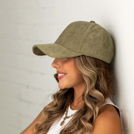 Corduroy Boyfriend Ball Cap