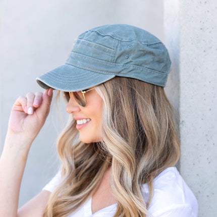Distressed Cadet Caps
