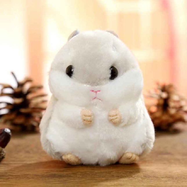 Cute Hamster Backpack Charm Keyring for Animal Lovers