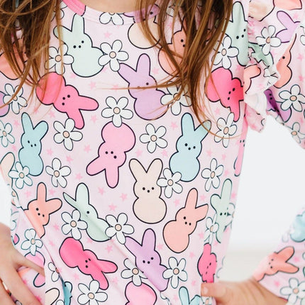Hangin with My Peeps L/S Ruffle Tee