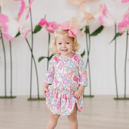 Hangin with My Peeps 3/4 Sleeve Twirl Bodysuit