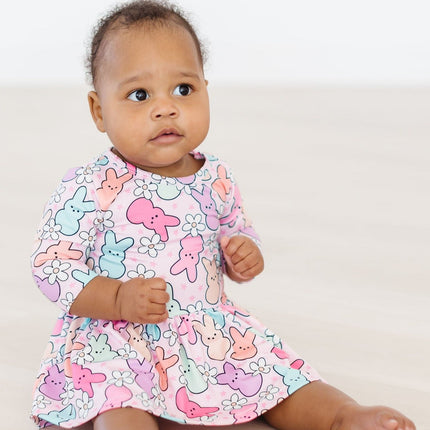 Hangin with My Peeps 3/4 Sleeve Twirl Bodysuit