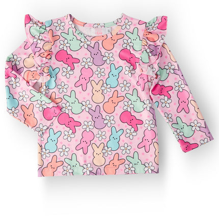 Hangin with My Peeps L/S Ruffle Tee