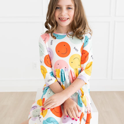 Happy Days 3/4 Pocket Twirl Dress