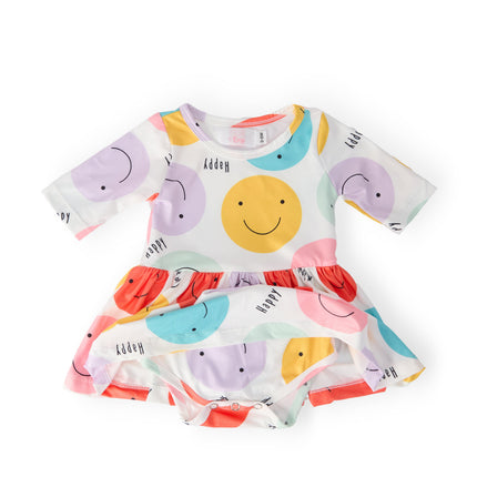 Happy Days 3/4 Sleeve Twirl Bodysuit