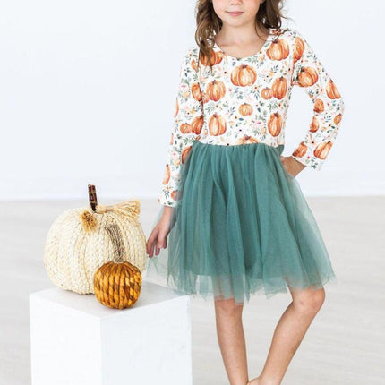 Harvest Florals L/S Tutu Dress