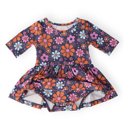 Haunted Garden 3/4 Sleeve Twirl Bodysuit