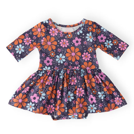 Haunted Garden 3/4 Sleeve Twirl Bodysuit