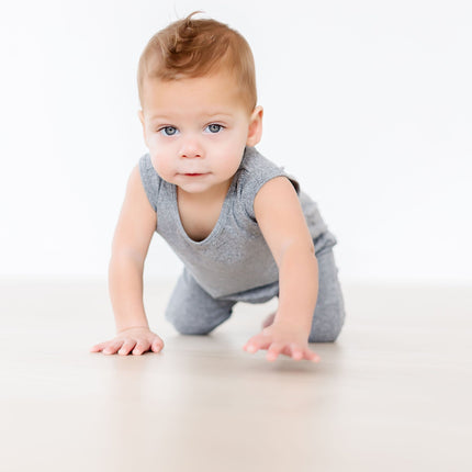 Heather Gray Tank One-Piece Jogger