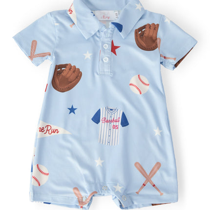 Home Run Polo Shorty One-Piece