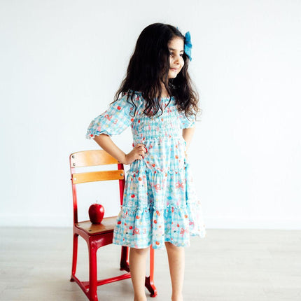 Honor Roll Smocked Ruffle Dress