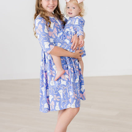 Hop, Skip & Twirl 3/4 Sleeve Twirl Bodysuit