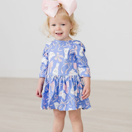 Hop, Skip & Twirl 3/4 Sleeve Twirl Bodysuit