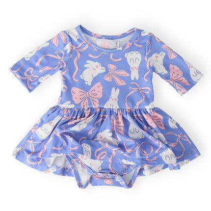 Hop, Skip & Twirl 3/4 Sleeve Twirl Bodysuit