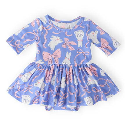 Hop, Skip & Twirl 3/4 Sleeve Twirl Bodysuit