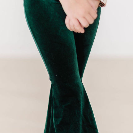 Hunter Green Velvet Bells