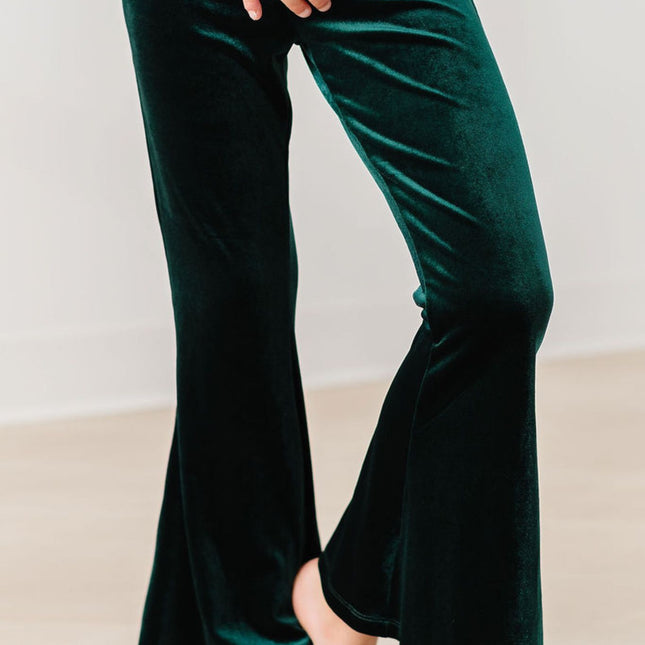 Hunter Green Velvet Bells - Dashing Nova