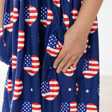 SALE I Heart the USA S/S Pocket Twirl Dress