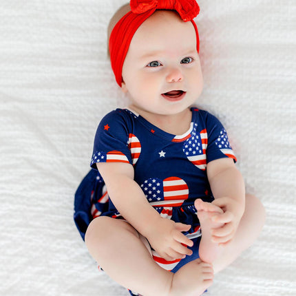 SALE I Heart the USA S/S Twirl Bodysuit