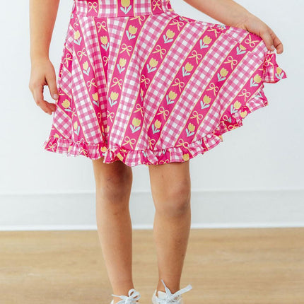 I Love You Tulip Much Ruffle Twirl Skort