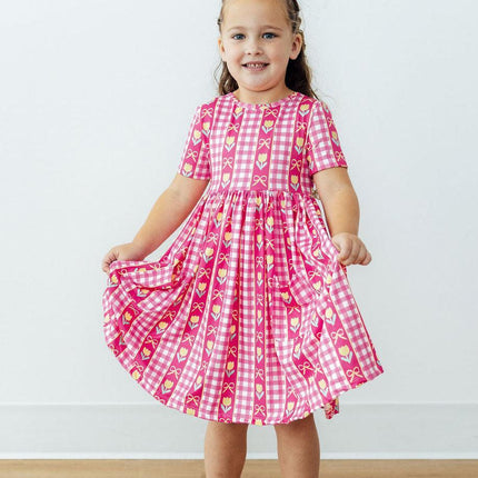 I Love You Tulip Much S/S Pocket Twirl Dress