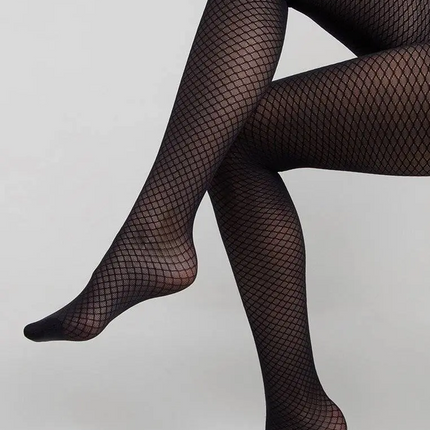Conte Club 30 Den - Fantasy Dense Women's Tights with geometric pattern (21S-94SP)