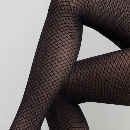 Conte Club 30 Den - Fantasy Dense Women's Tights with geometric pattern (21S-94SP)