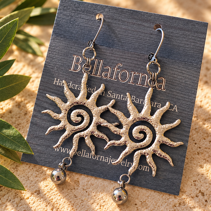 HAMMERED SUN EARRINGS