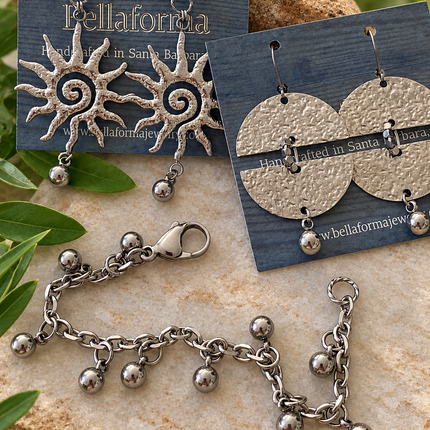 HAMMERED SUN EARRINGS