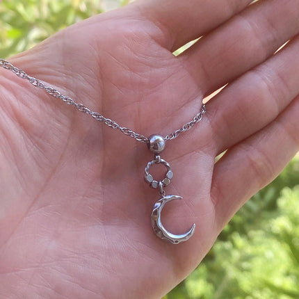 TINY MOON NECKLACE