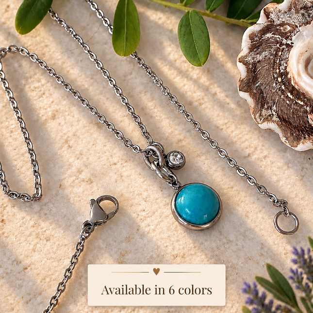 STONE CHARM NECKLACE
