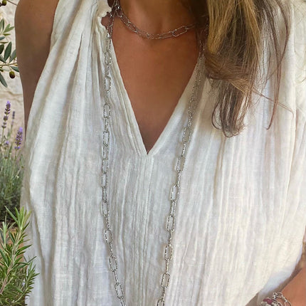STATEMENT PAPERCLIP NECKLACE